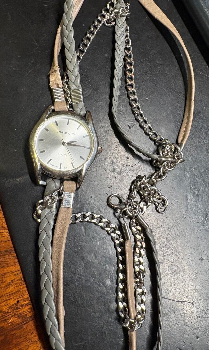 Women's Silver Tone 33mm Maurice's Watch, Multi Strap Wrap Band